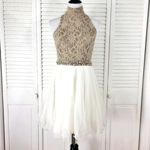 City Studio junior 11 lace tulle prom bridesmaid dress